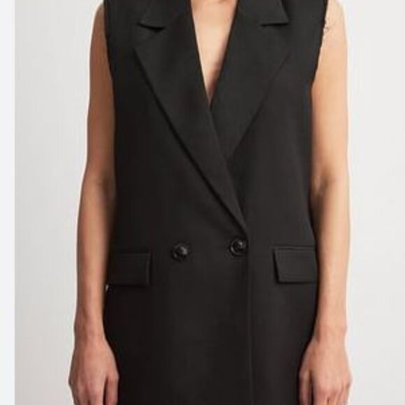 Banana Replublic Lined Double Breasted Vest - Picture 2 of 5